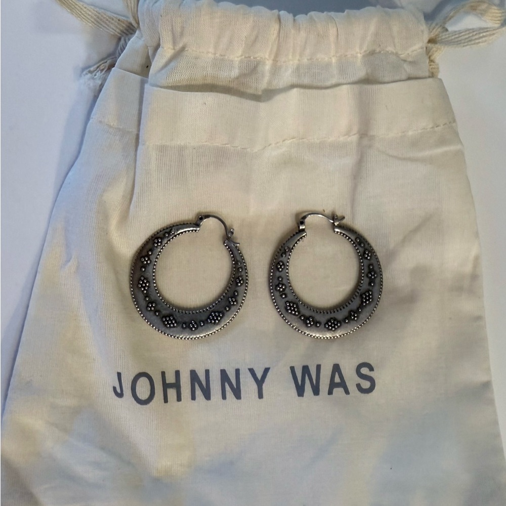 Johnny Was Byzantine Hoop Earrings 100% Brass